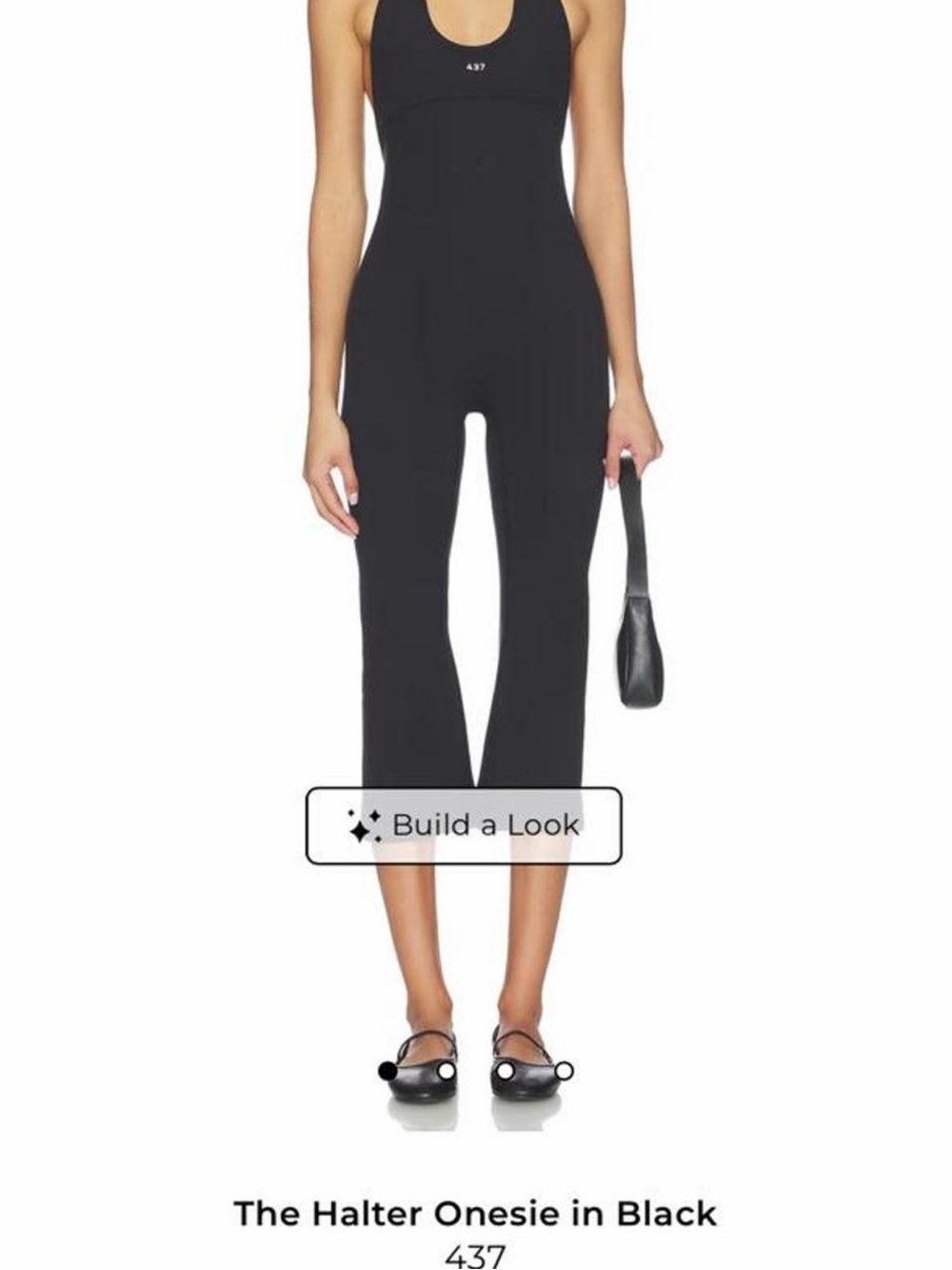 The Halter Onesie Jumpsuit in Black